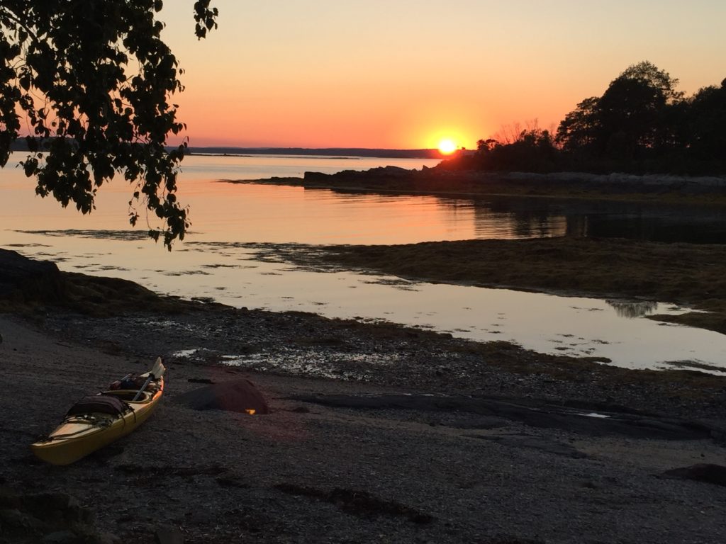 sea kayak sunset-Outdoor Adventure Sampler Blog