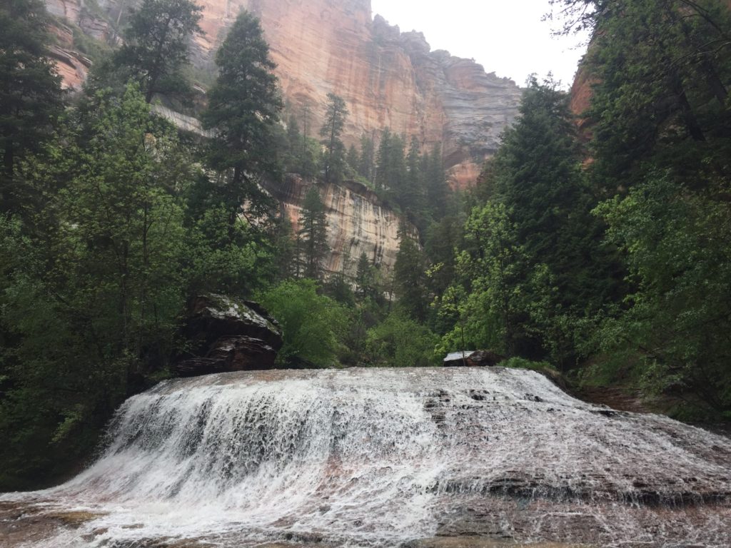 waterfall encountered on canyon adventures in the Southwest USA