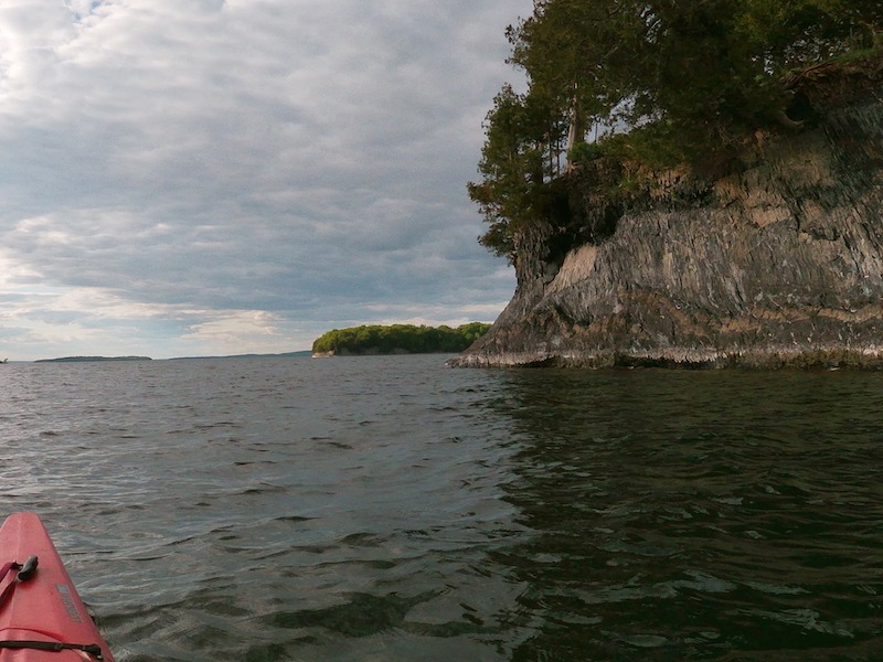 kayaking in the Champlain Islands