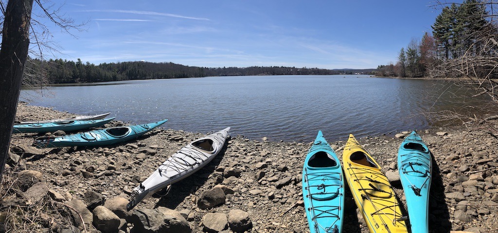 Kayaks on Barton Cove