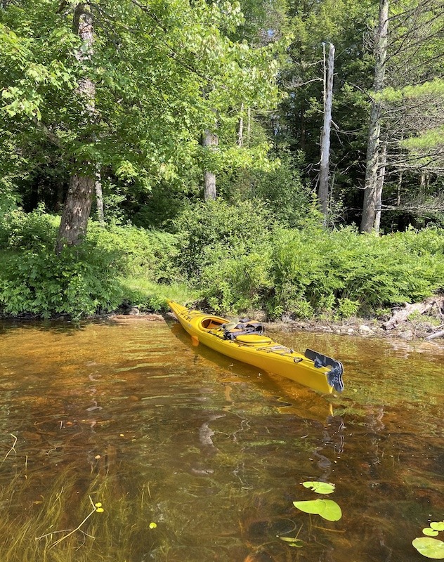 kayak at Tully Lake