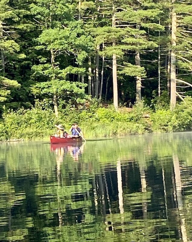 Canoeing on Tully Lake