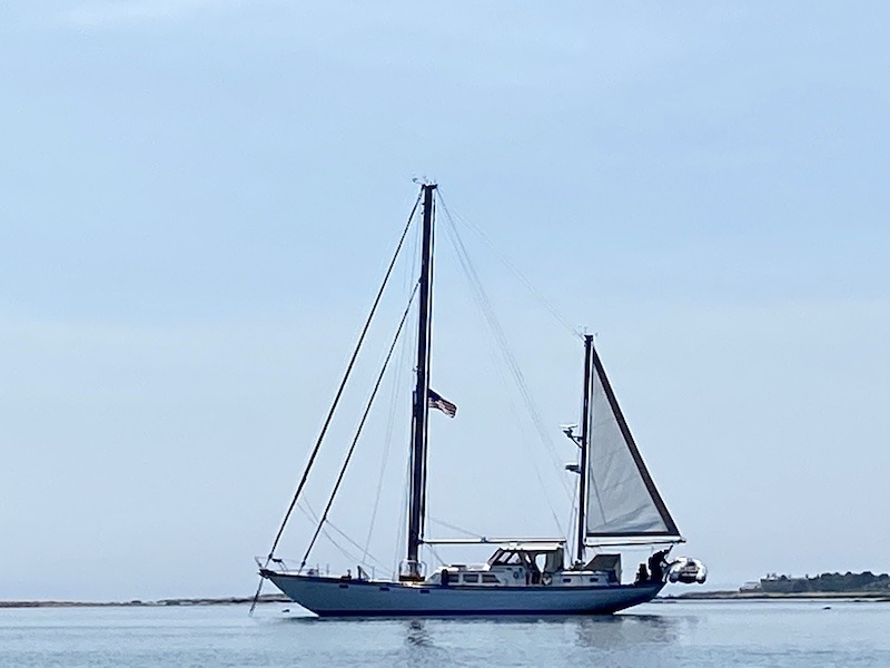 Sailboat in the Cape Porpoise Islands