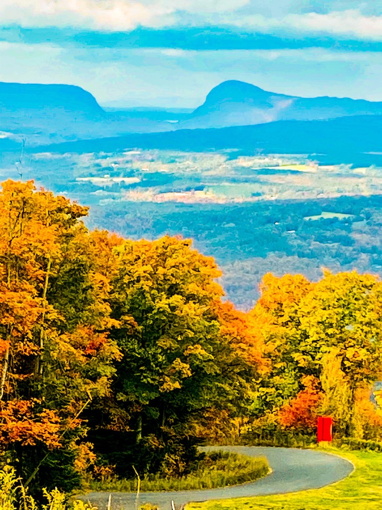 toll road to a viewpoint in Vermont