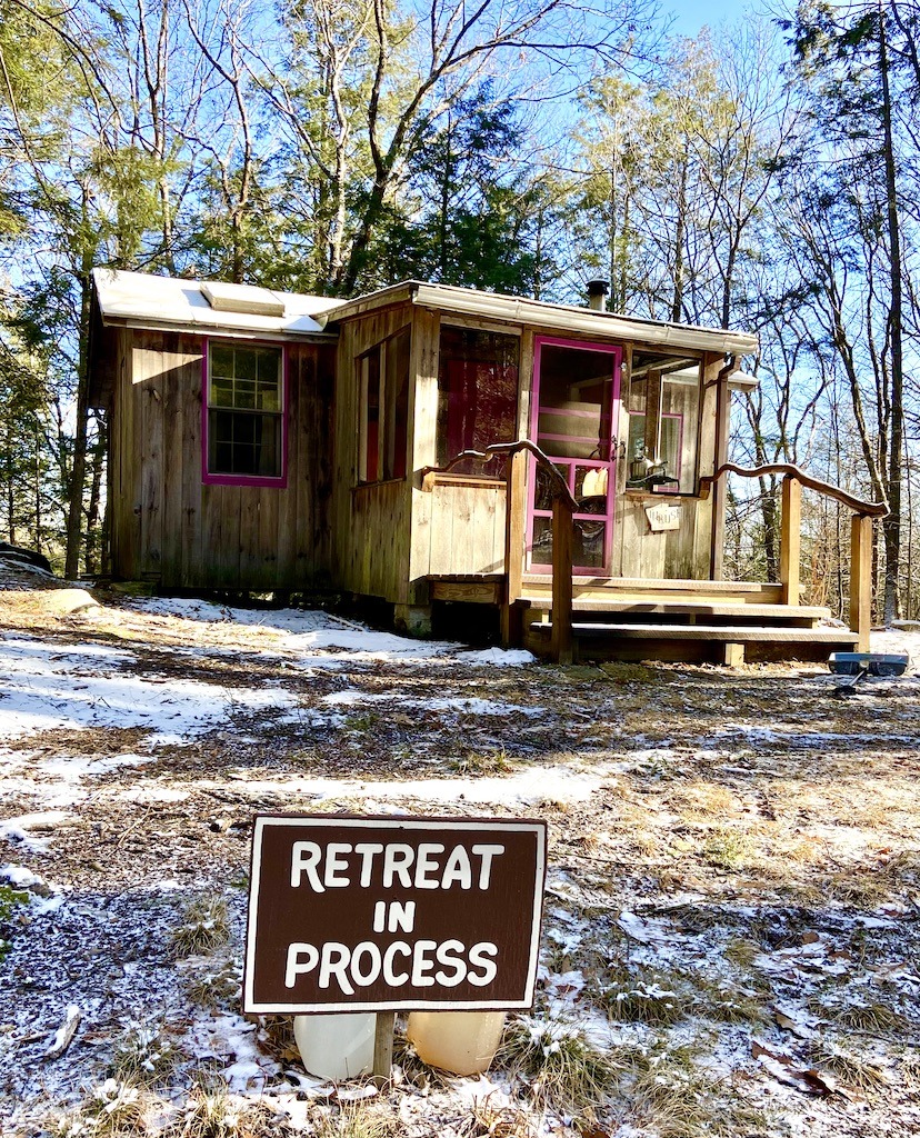 cabin on an outdoor spiritual retreat