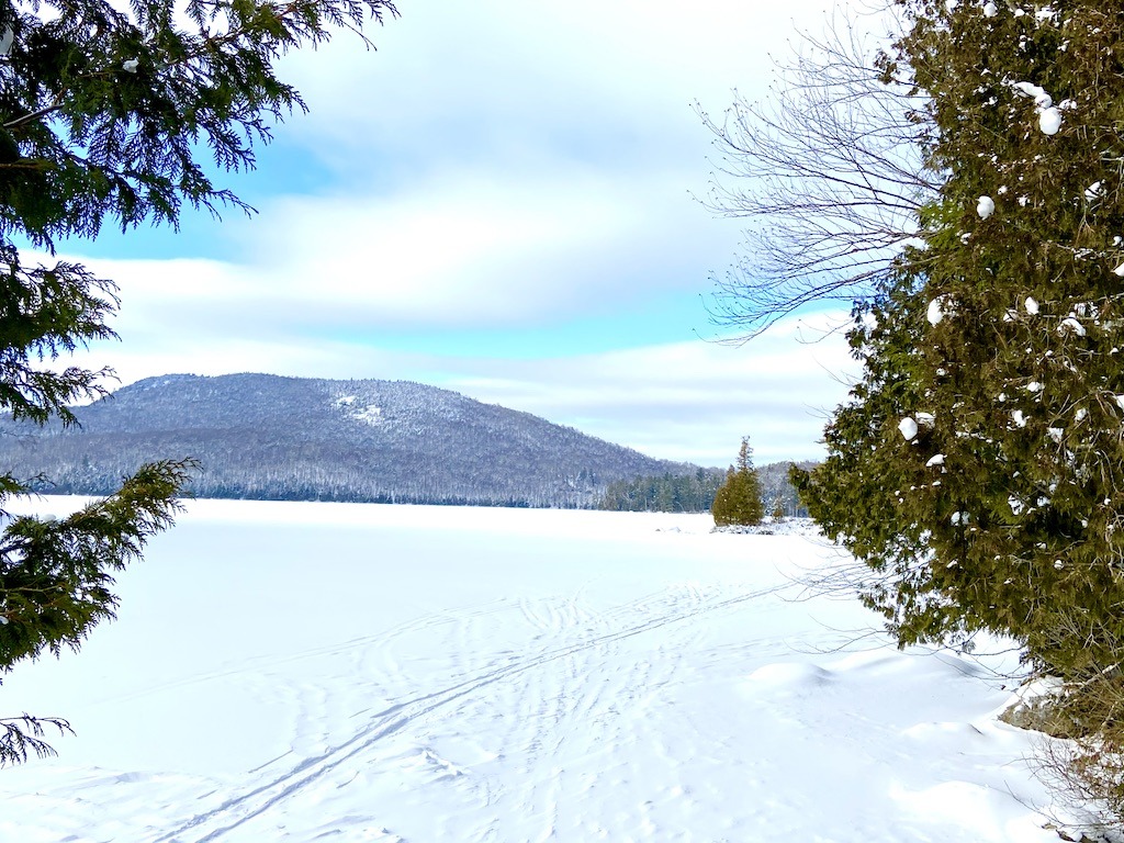 lake view-cross country skiing Adirondacks
