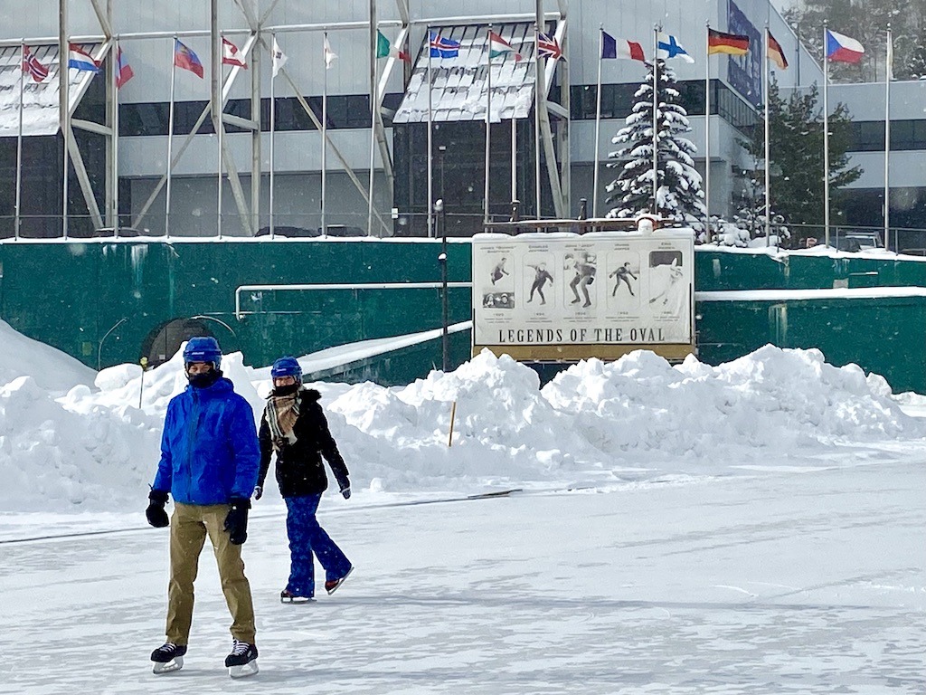 ice skating on Olympic Oval
