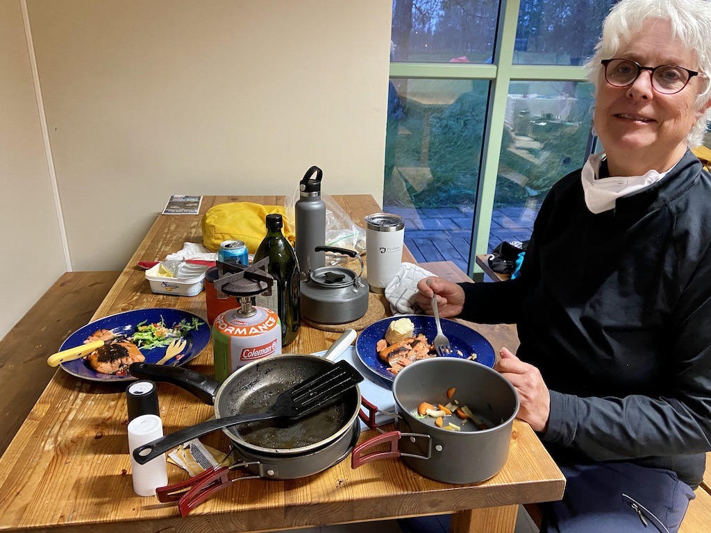 camping meal in Iceland for active seniors