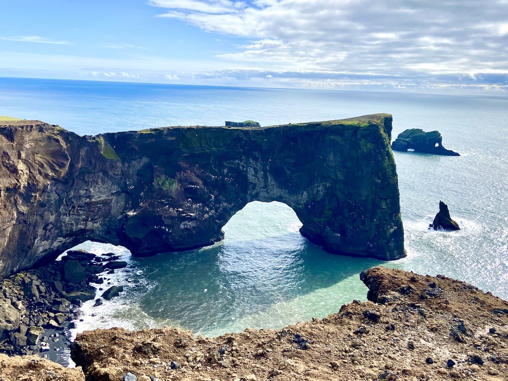 Sea arch-outdoor adventures in Iceland
