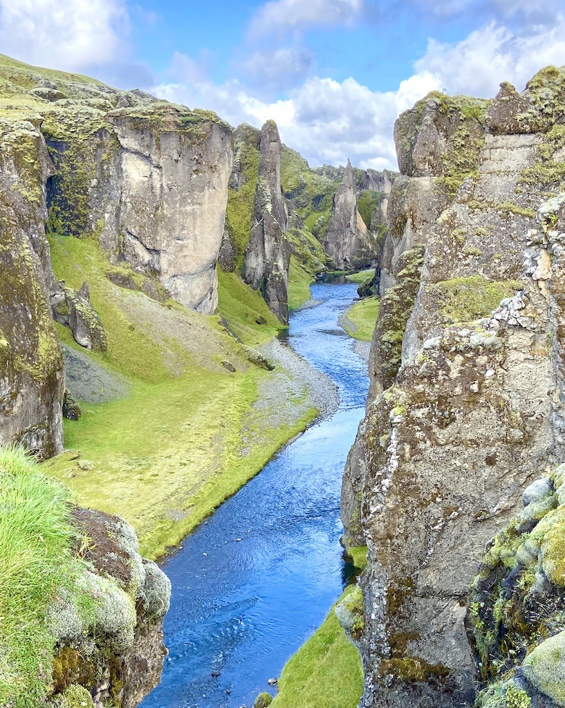 canyon with river-outdoor adventures in Iceland