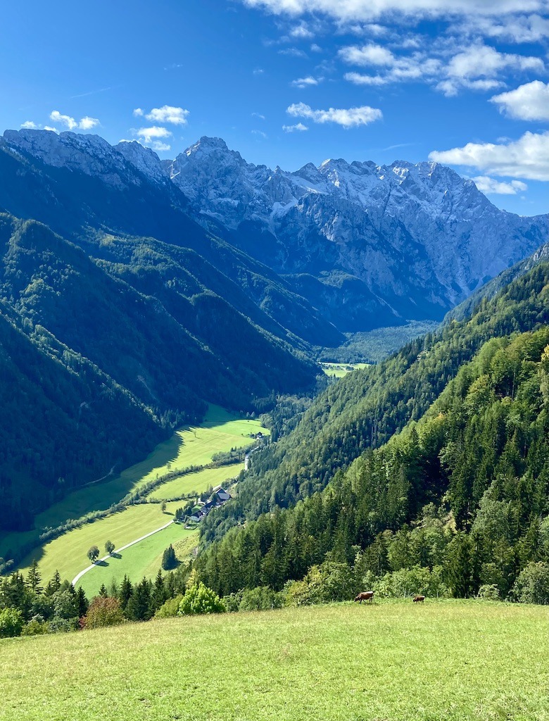 view from top of a valley-one of the outdoor adventures of Slovenia