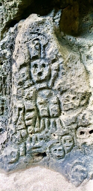 Carvings in rock