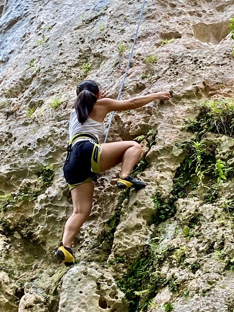 rock climber on rope-Outdoor Adventures Arecibo