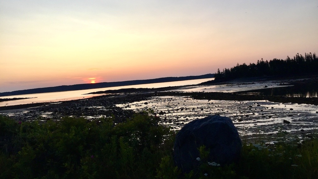 sunrise and low tide-Downeast Maine outdoor adventures