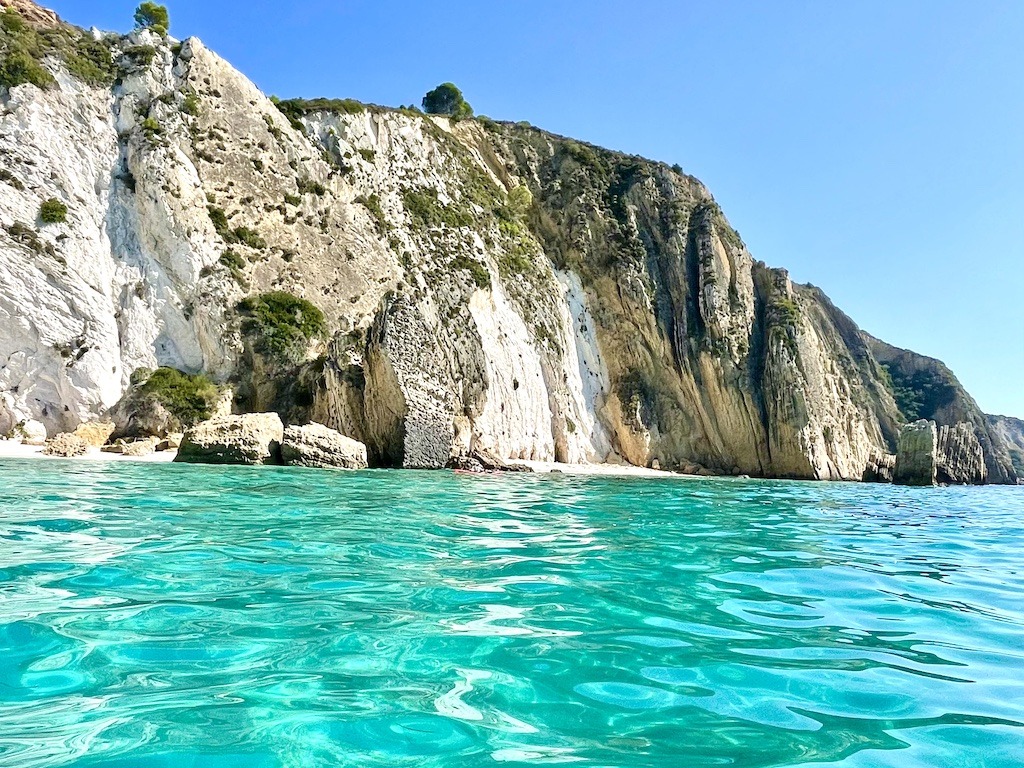 cliff and torquoise water