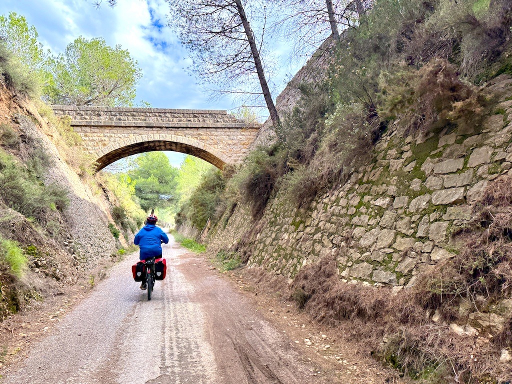 biking on the Ojos Negros Greenway