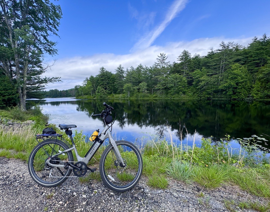 bike next to water Outdoor Adventures in the Quabbin