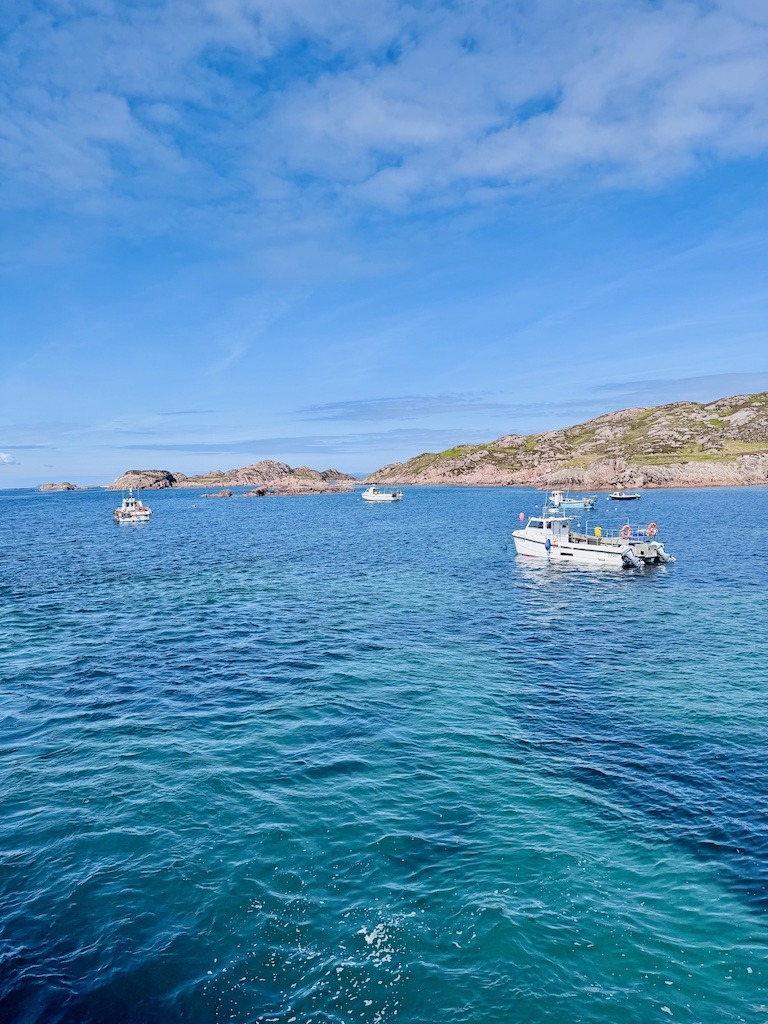 blue water and boats-Outdoor Adventure on the Isle of Mull
