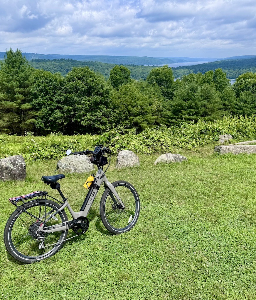 bike overlooking lake Outdoor Adventures in the Quabbin