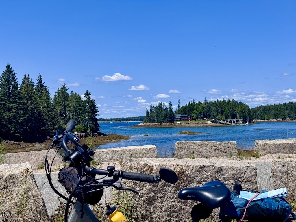 Ebike with phone mount near ocean-Phone cases for Outdoor Adventure