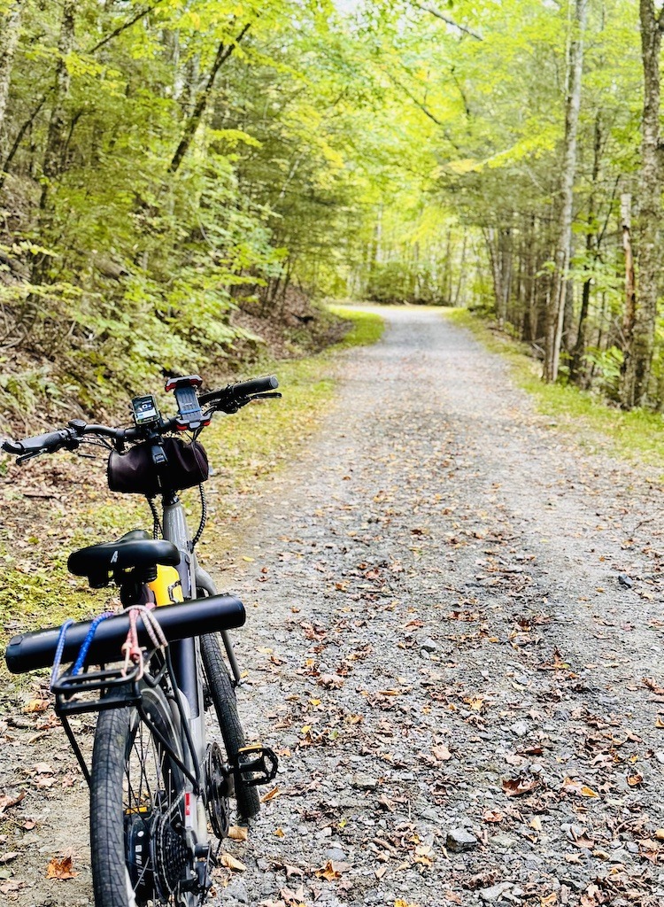 bike and wide trail-biking and camping in the Berkshires