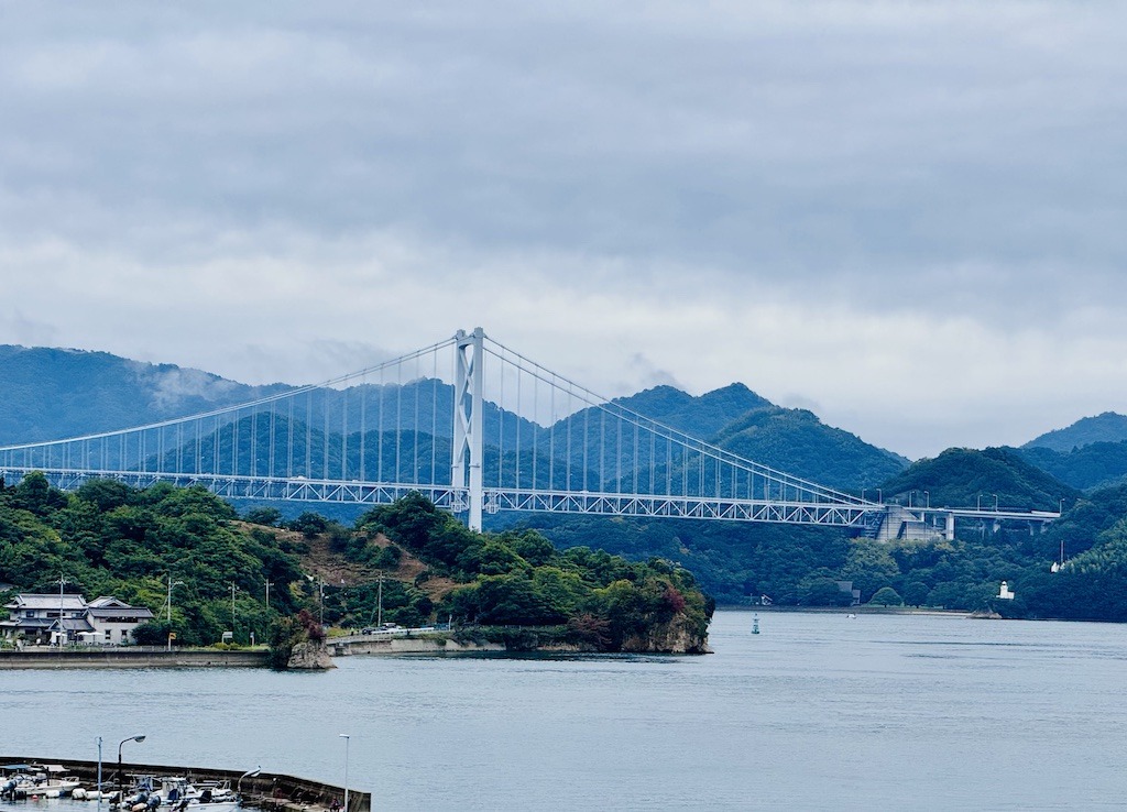 Bridge seen biking the Shimanami Kaido