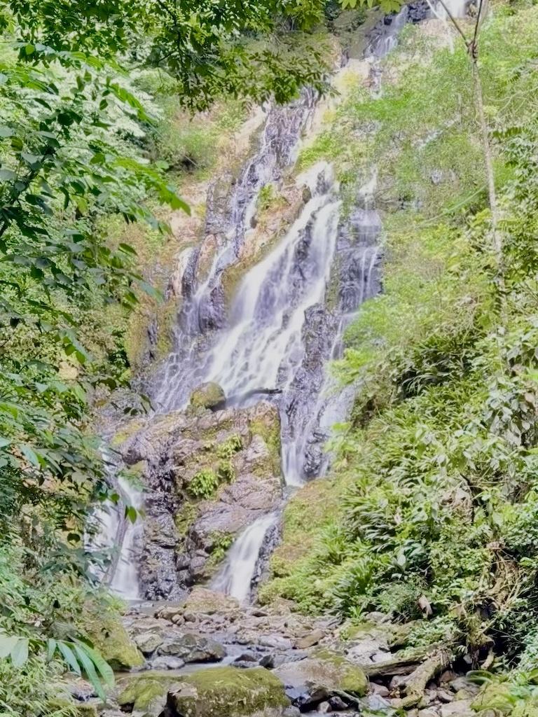 Waterfall seen while E-biking in Panama